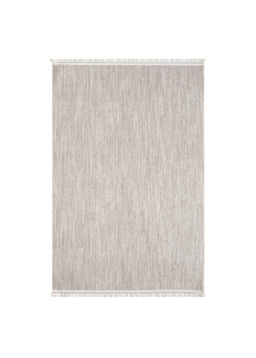 Tapis uni effet laine beige TANGER 52