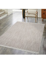 Tapis uni effet laine beige TANGER 52