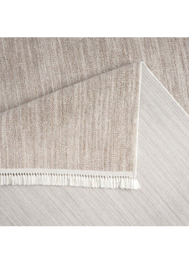 Tapis uni effet laine beige TANGER 52