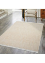 Tapis uni effet laine jaune TANGER 52