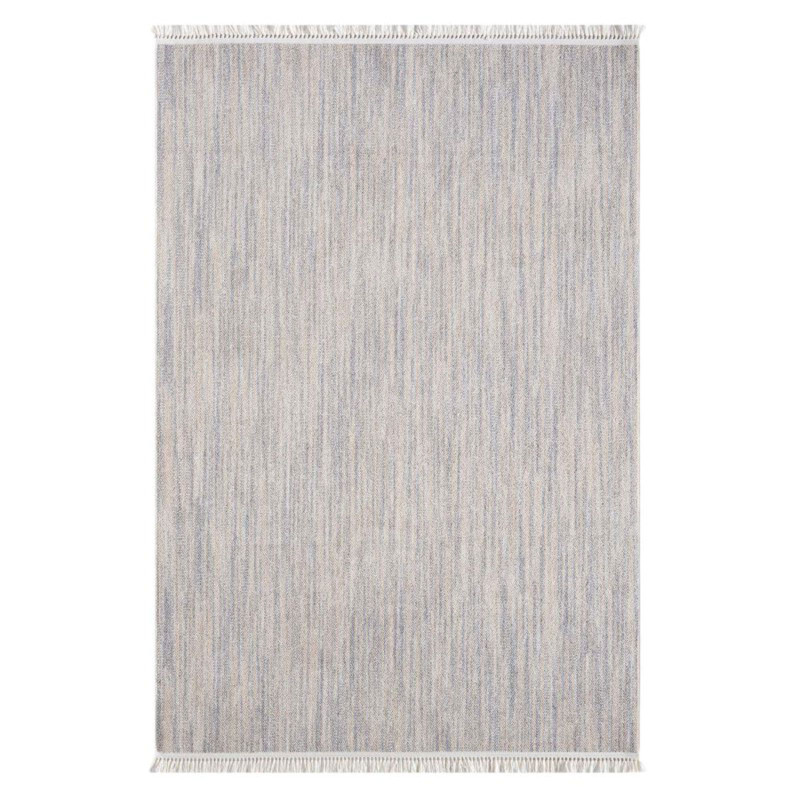 Tapis uni effet laine gris TANGER 52