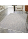 Tapis uni effet laine gris TANGER 52