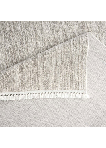 Tapis uni effet laine taupe TANGER 52