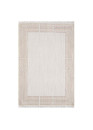 Tapis uni effet laine cardre rose TANGER 68