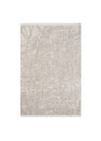 Tapis uni effet laine abstrait beige TANGER 50