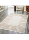 Tapis uni effet laine rose TANGER 152