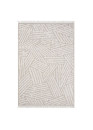 Tapis uni effet laine géométrique beige TANGER 61