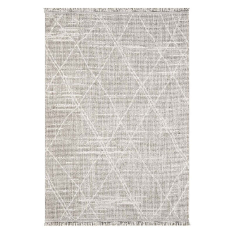 Tapis uni effet laine berbère beige TANGER 62