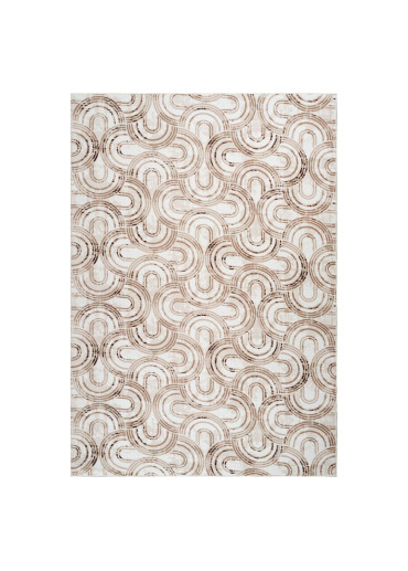 Tapis lavable à motifs beige - SOFT 32