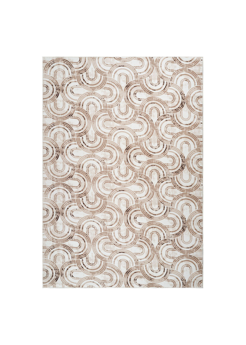 Tapis lavable à motifs beige - SOFT 32