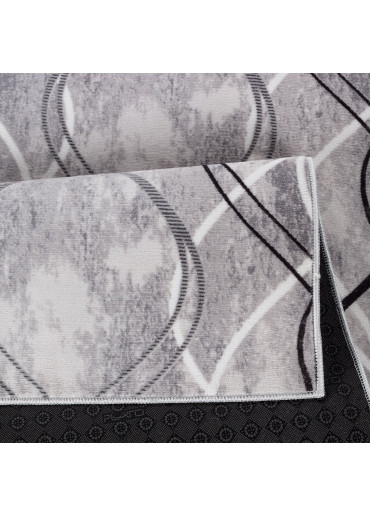 Tapis lavable à motifs gris - SOFT 39