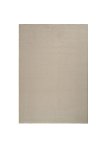 Tapis lavable uni beige -...