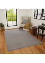 Tapis lavable uni gris - VEGAS