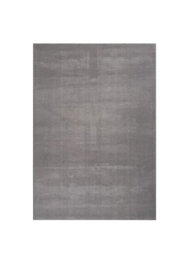 Tapis lavable uni gris  -...