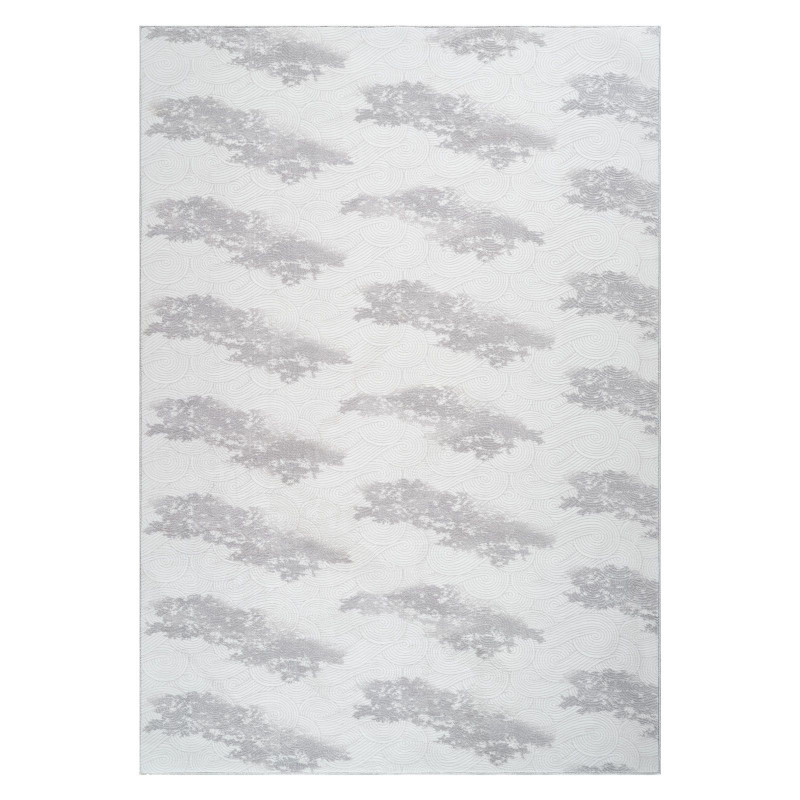 Tapis lavable à motifs gris - SOFT 98