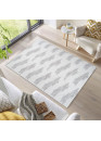 Tapis lavable à motifs gris - SOFT 98