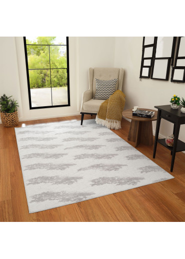 Tapis lavable à motifs gris - SOFT 98