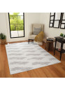 Tapis lavable à motifs gris - SOFT 98