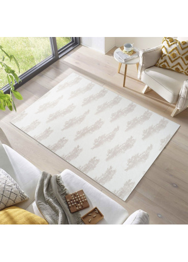 Tapis lavable à motifs marron SOFT 98