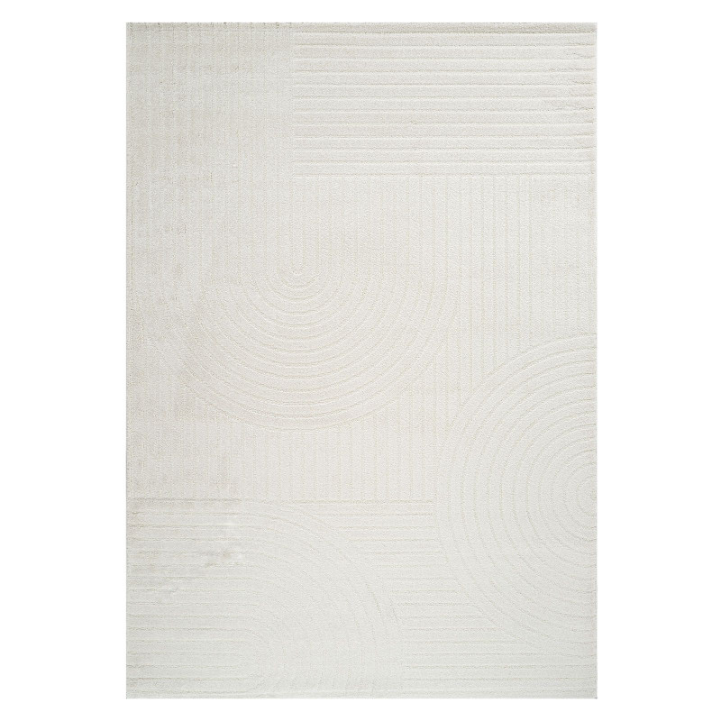 Tapis moderne arc crème - ELA 27