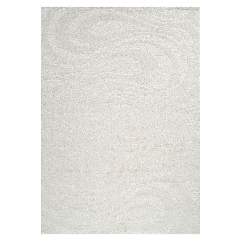 Tapis abstrait crème - ELA 21