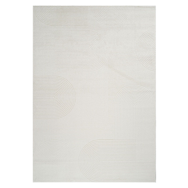 Tapis moderne arc crème - ELA 20