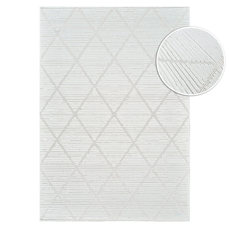 Tapis scandinave blanc cassé MALDIVES 21