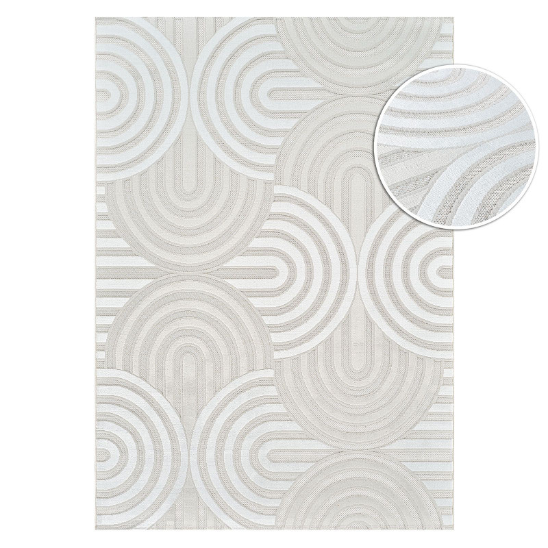 Tapis arc crème beige MALDIVES 10