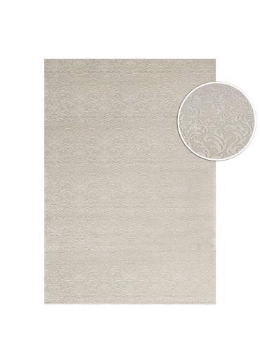 Tapis baroque beige -...