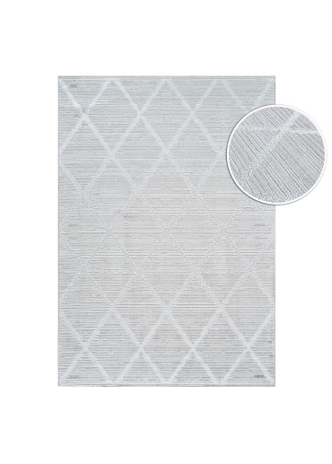 Tapis scandinave gris...