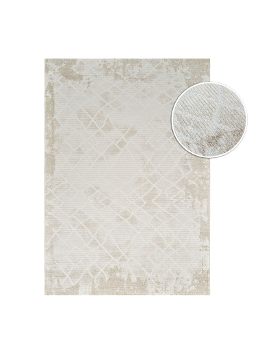 Tapis abstrait crème beige...