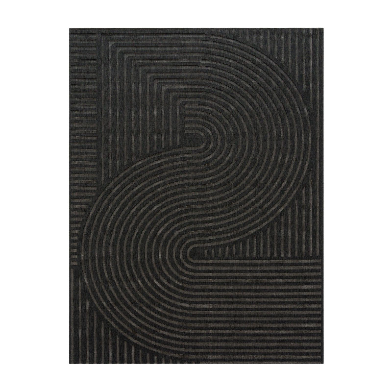 Tapis extérieur intérieur arc noir - BODRUM 27