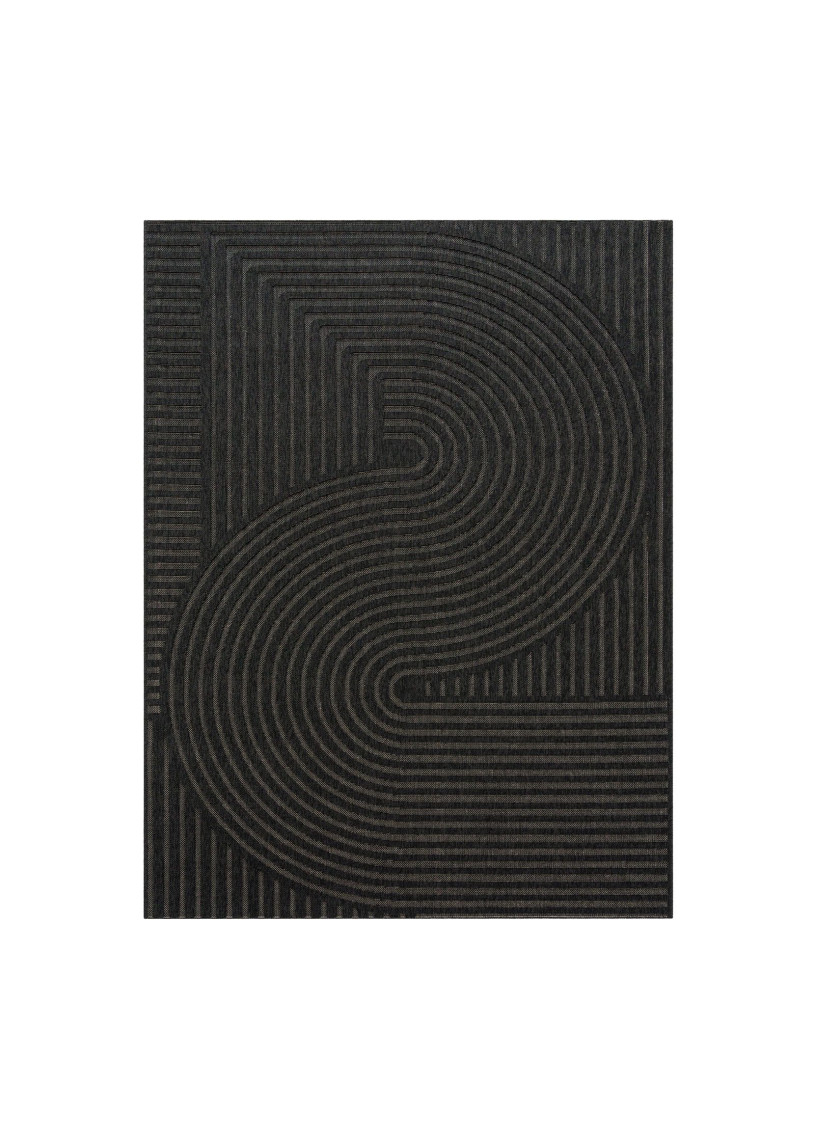 Tapis extérieur intérieur arc noir - BODRUM 27