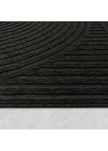 Tapis extérieur intérieur arc noir - BODRUM 27