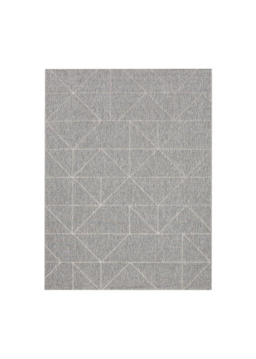 Tapis extérieur intérieur géométrique gris - BODRUM 26