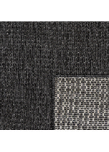 Tapis extérieur effet intérieur jute noir CARACAS 65