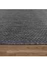 Tapis extérieur effet intérieur jute noir CARACAS 65