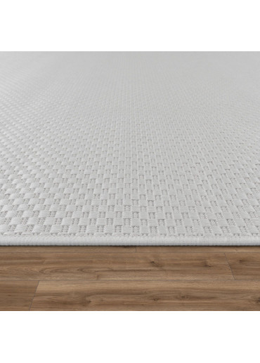 Tapis extérieur intérieur effet jute blanc CARACAS 65