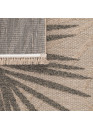 Tapis extérieur effet jute feuille CASSIS 91