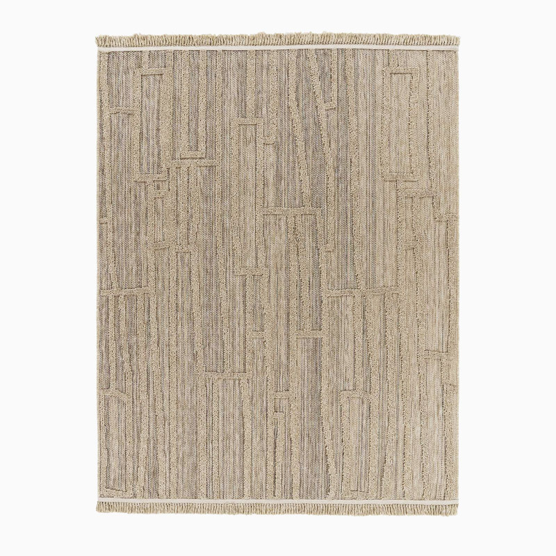 Tapis extérieur intérieur effet jute géométrique CASSIS 99