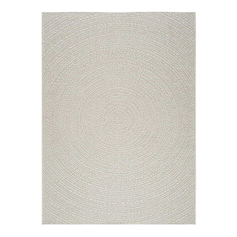 Tapis extérieur effet intérieur jute crème KENZY 04