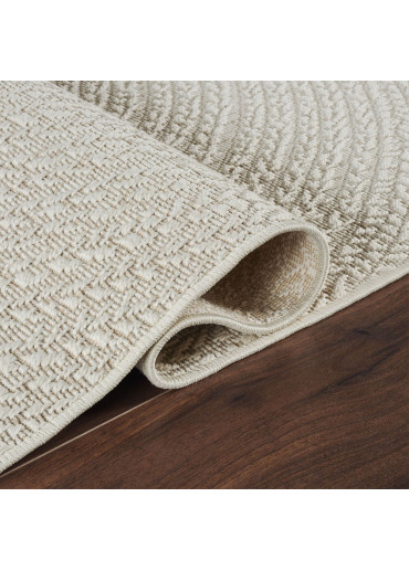 Tapis extérieur effet intérieur jute crème KENZY 04