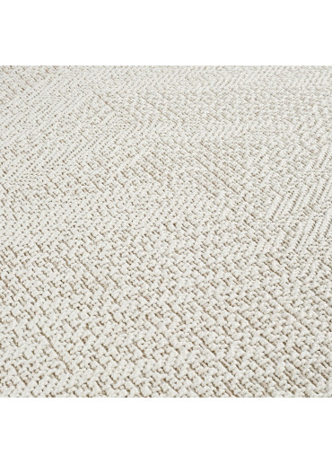 Tapis extérieur effet intérieur jute crème KENZY 02