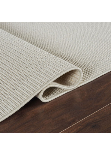 Tapis extérieur effet intérieur jute crème - KENZY 20