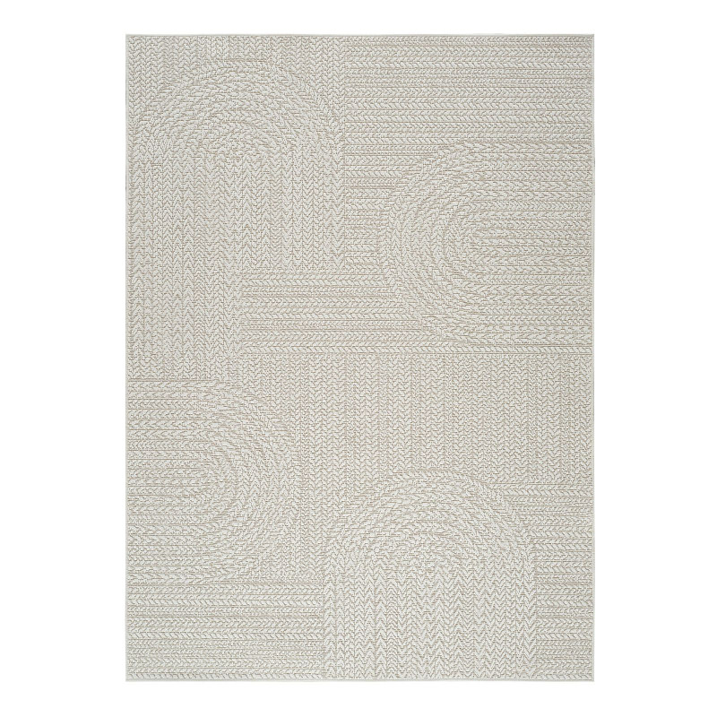 Tapis extérieur effet intérieur jute crème - KENZY 06