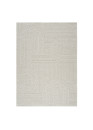 Tapis extérieur effet intérieur jute crème - KENZY 06