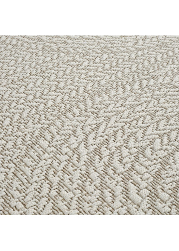 Tapis extérieur effet intérieur jute crème - KENZY 06