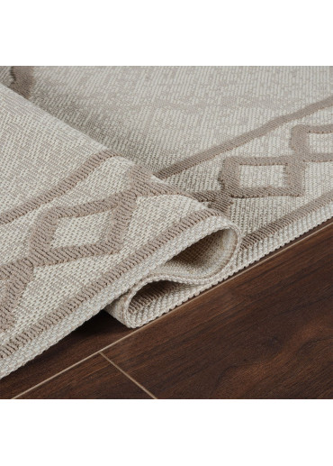 Tapis en coton berbère crème beige MILAS 22