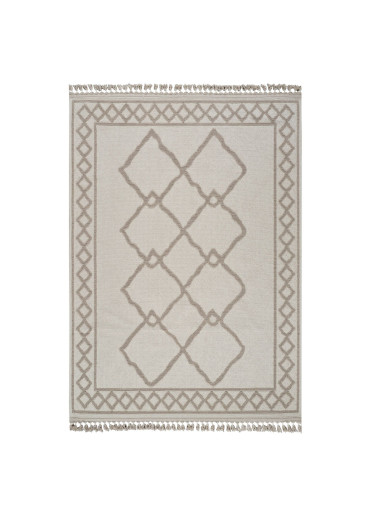 Tapis en coton berbère crème beige MILAS 22