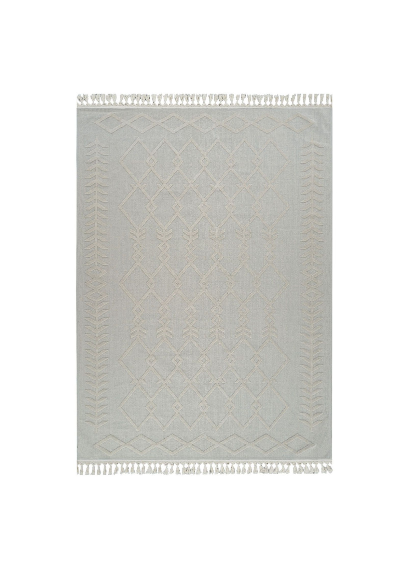 Tapis en coton berbère crème MILAS 21